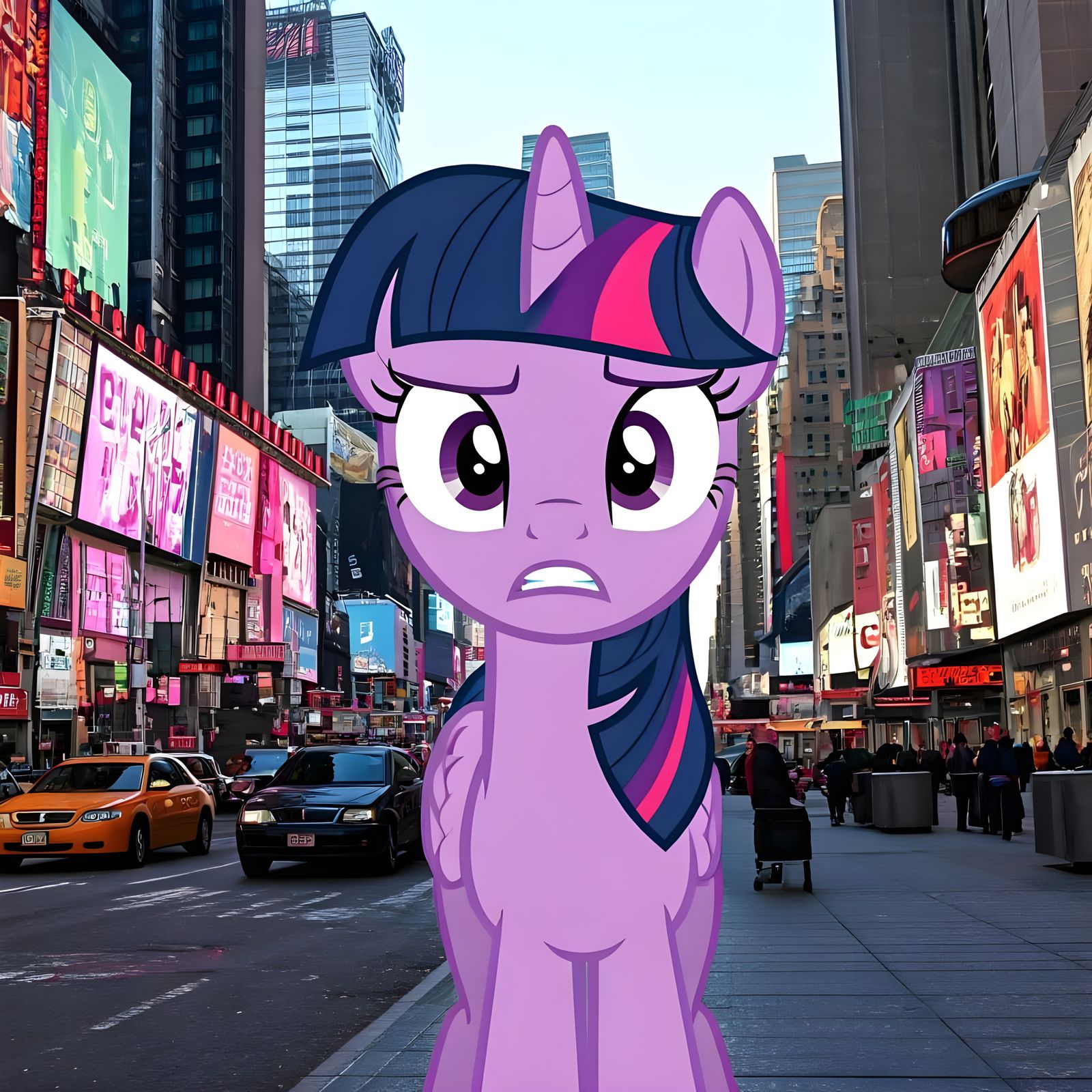 Twilight Sparkle in Times Square