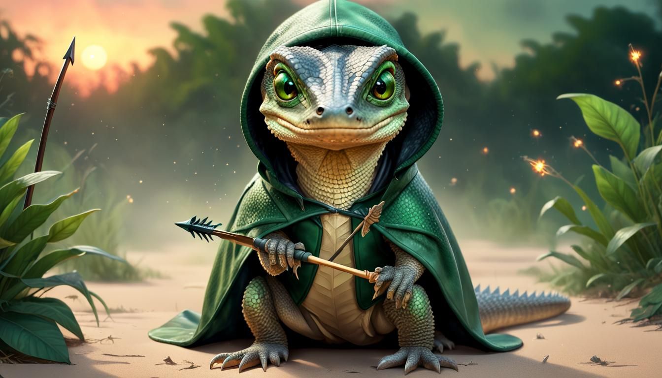 The Green Arrow, Monitor Lizard