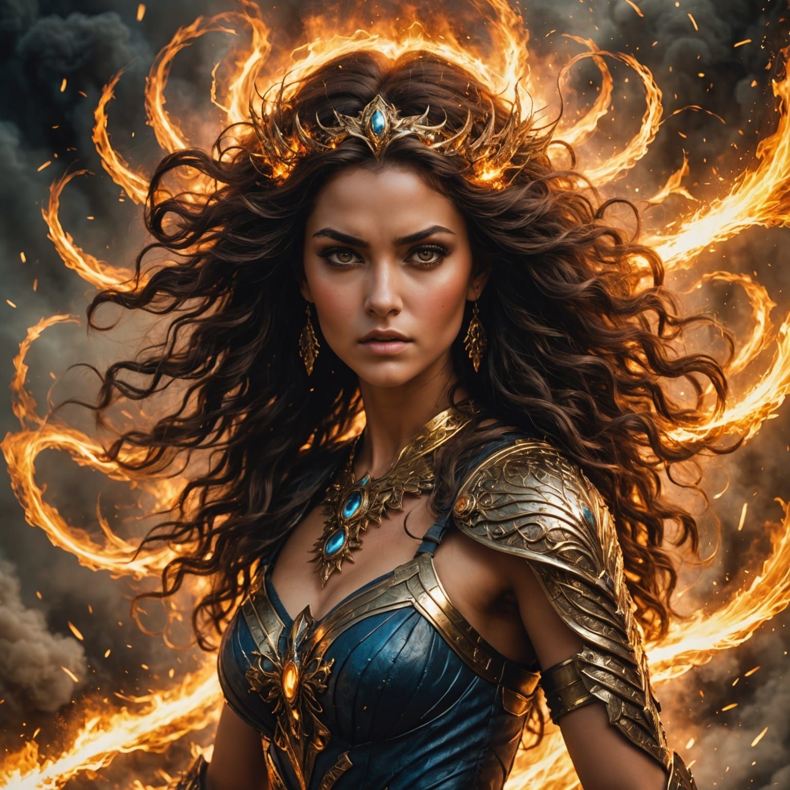 Fierce Fire Goddess Illusion With Explosive Effect