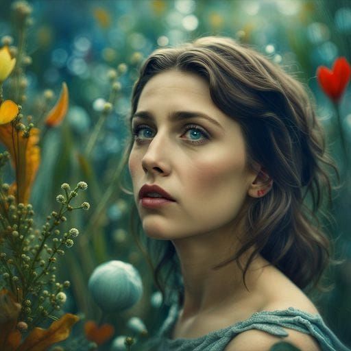 Child's Blue Eyes Sparkle With Wonder