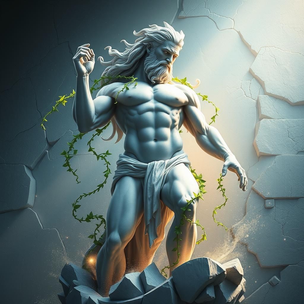 Marble Man Awakens: A Concept Art Masterpiece