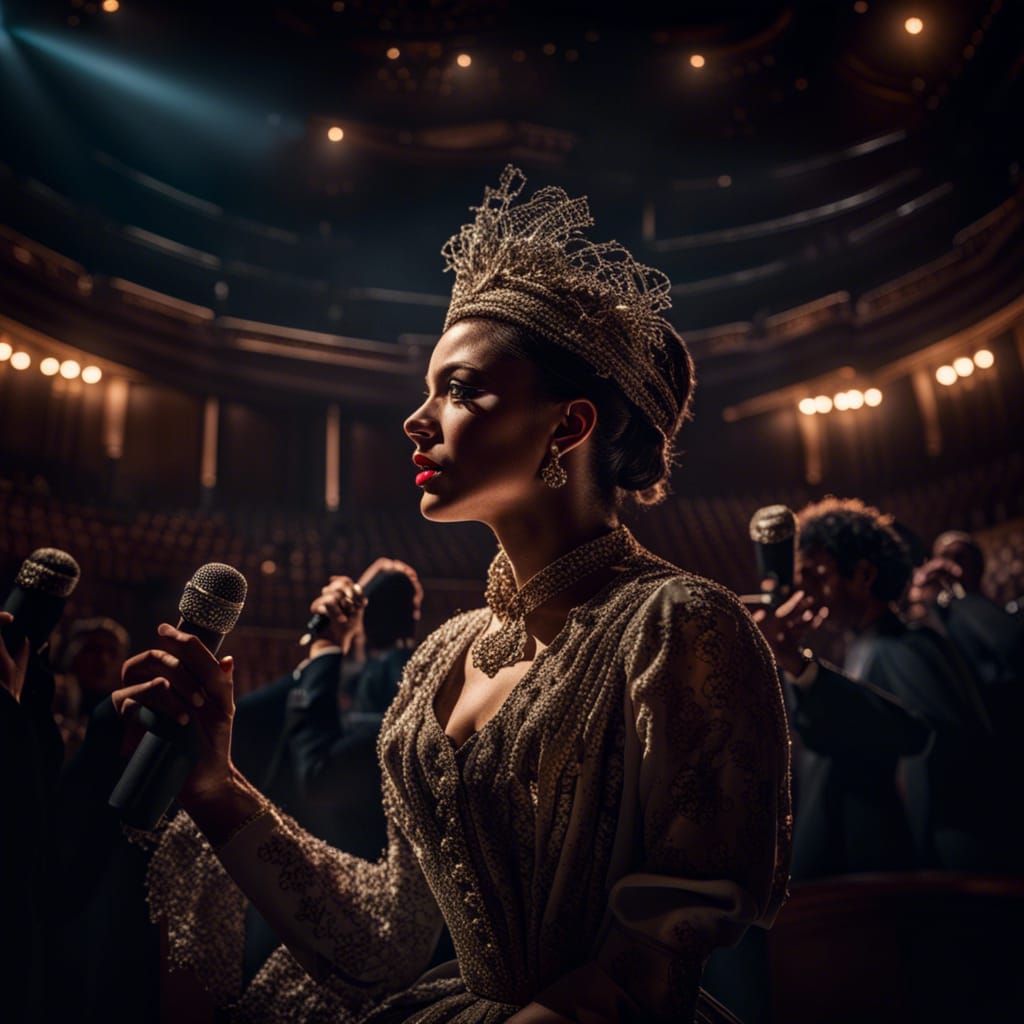 Hyperrealistic Operatic Stage Performance in HDR