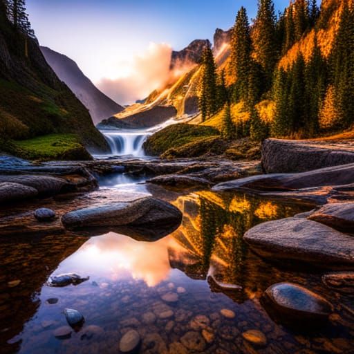 Hyperrealistic Narcissus in High Definition