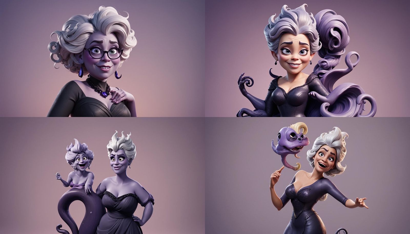 Ursula Disney Pixar Concept Art in 3D