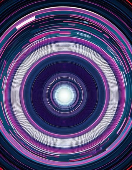 Concentric Circles Abstract Minimalist Design