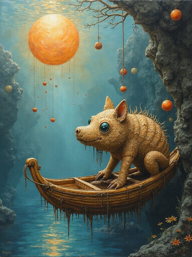 We're Not in a Gondola - 3D Sculptural Collage