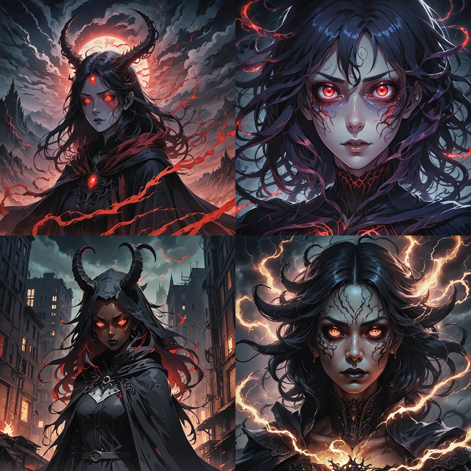 Eldritch Shadow Ghost in Anime Style