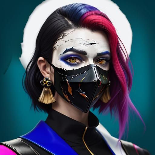 Porcelain Mask: Symbolizes a facade or hidden identity. The ...