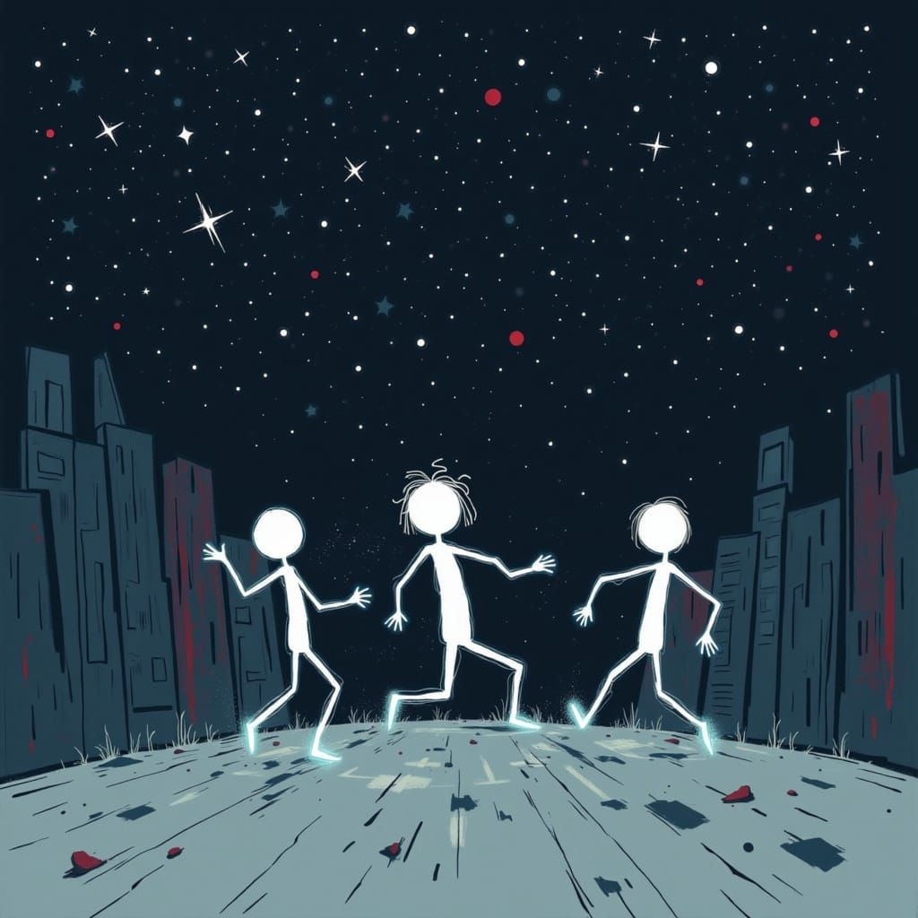 Dancing Aliens Perform a Midnight Serenade