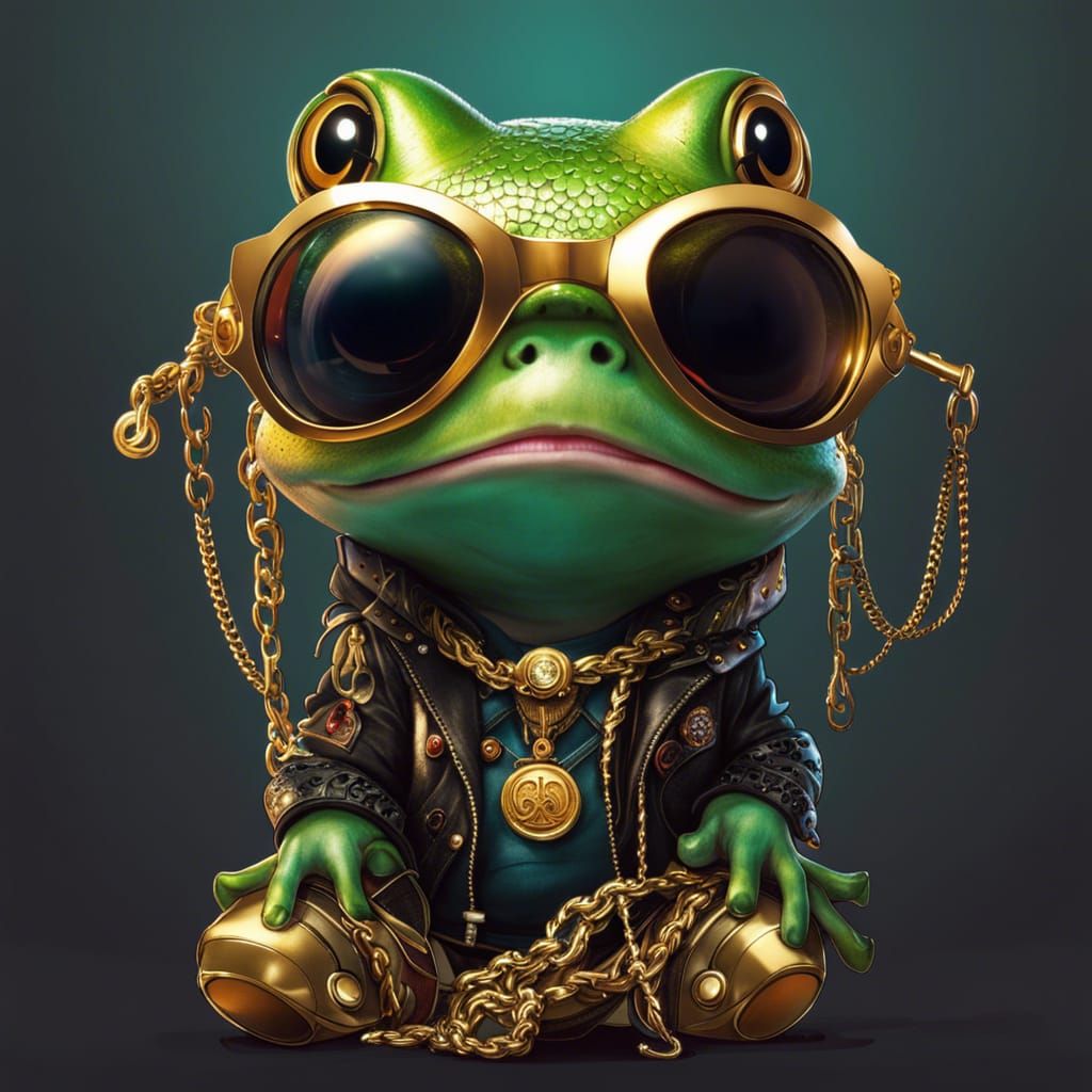 Bling bling frog