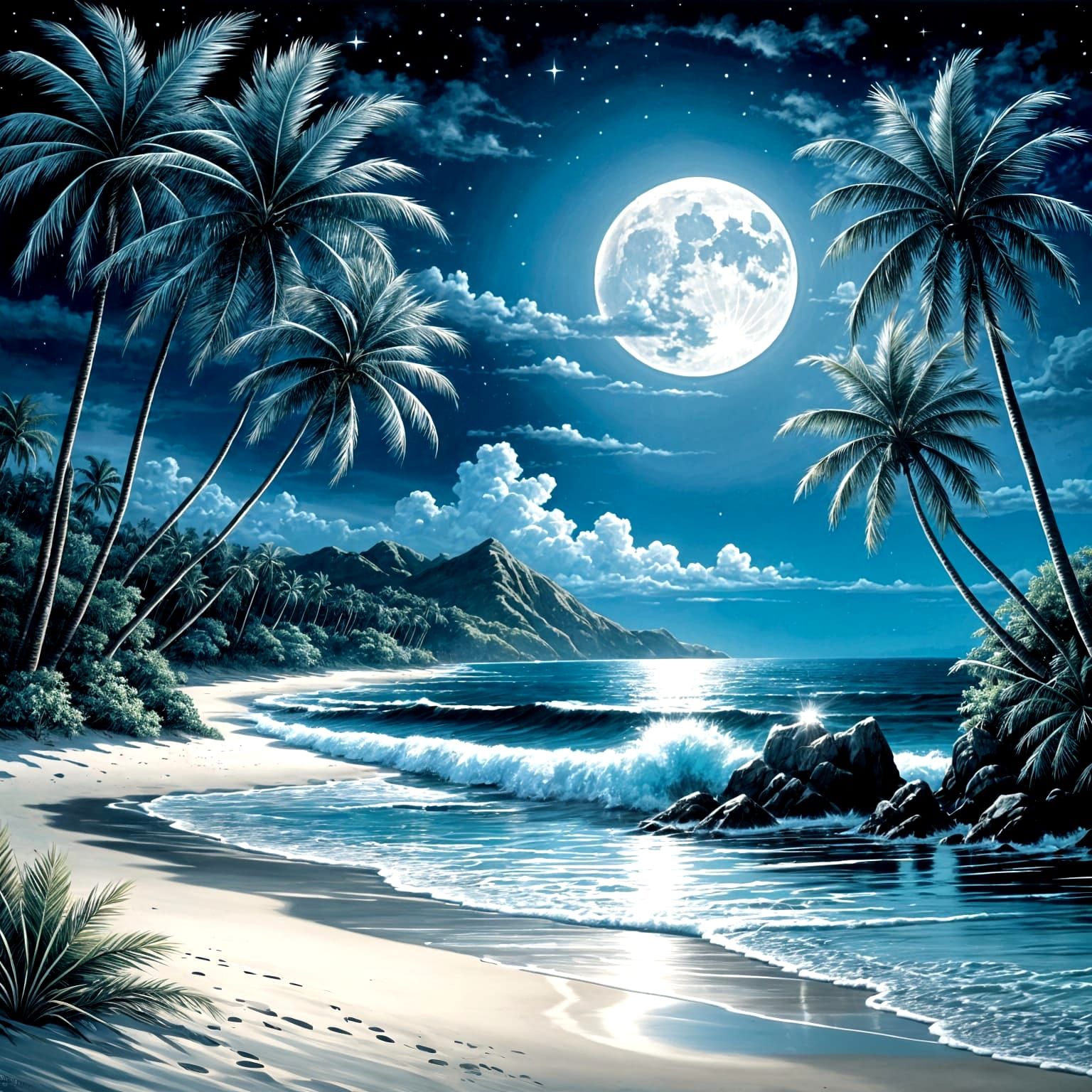 Night beach
