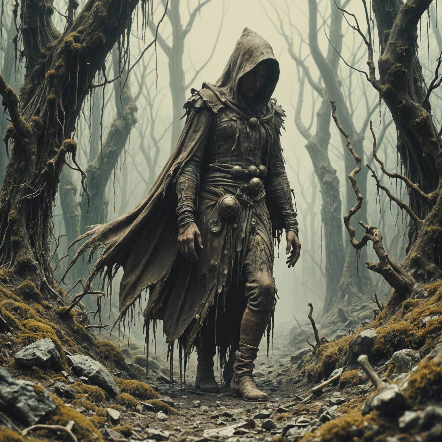 A weary druid pushes on