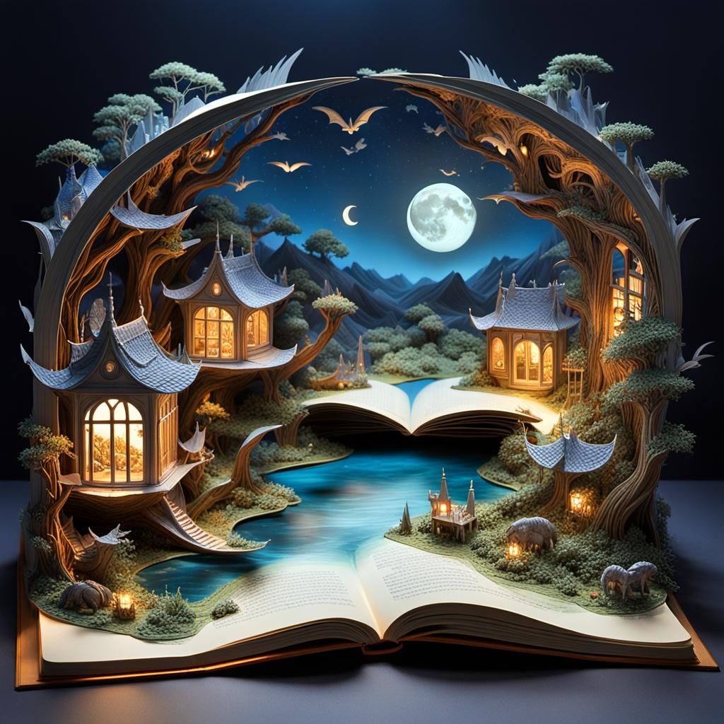 Dreamy pop up book