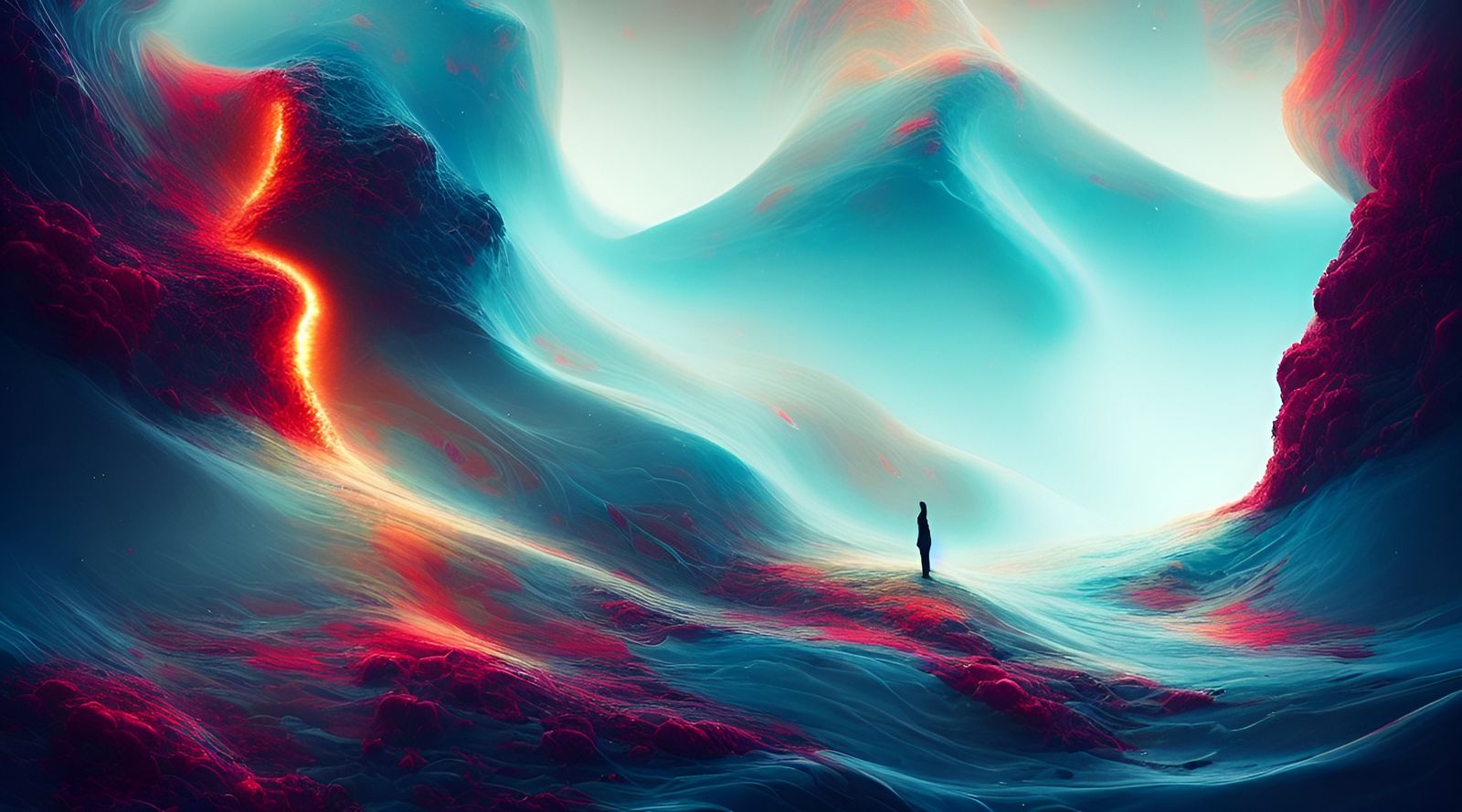 Abstract Dreamscape: Experimental Digital Art in 8K