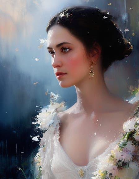 Victorian Portrait of Emilia from Othello
