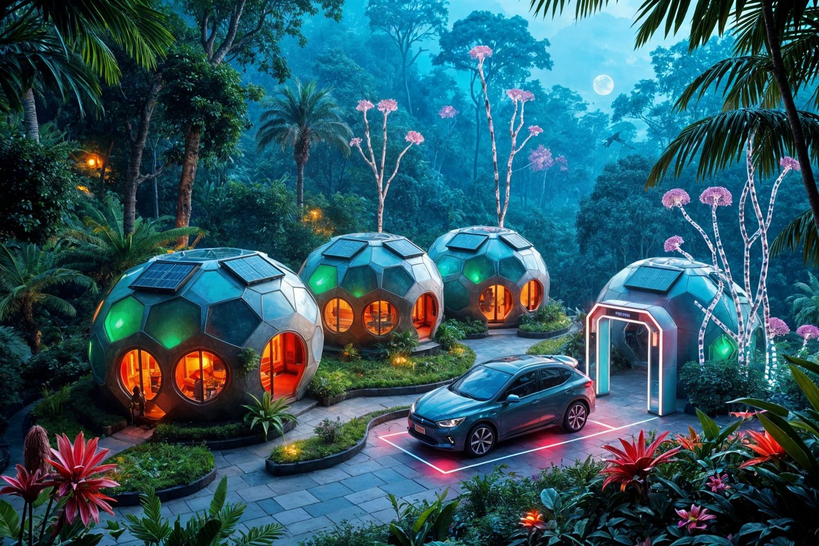 Solarpunk Village Thrives in East Asian Rainforest