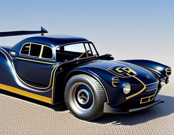 Hybrid Racing Excavator with Intricate Engineering Details