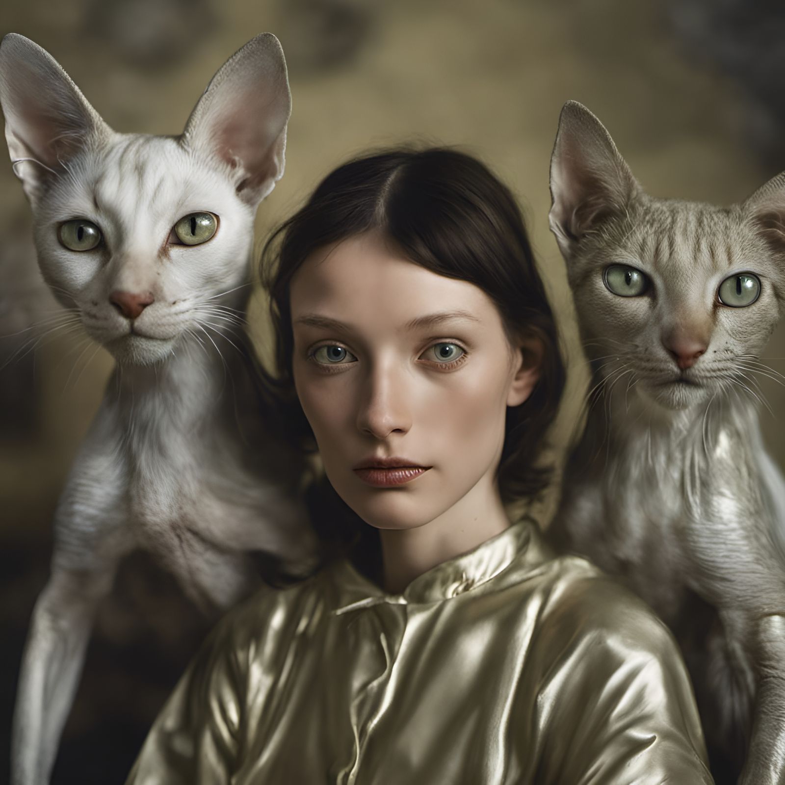 Alien People and Pets in Photorealistic Style