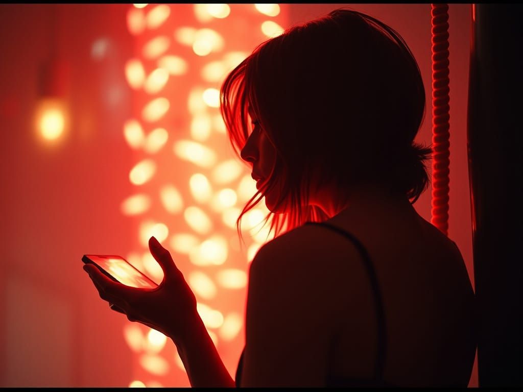 Dramatic Cinematic Film Still with Atmospheric Lighting