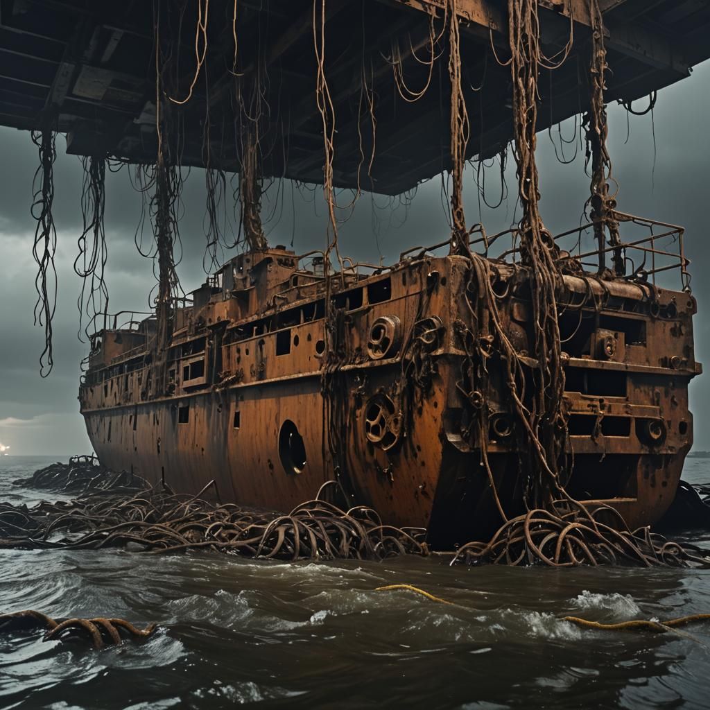 Nuclear Cassette Tape on Polluted Military Barge