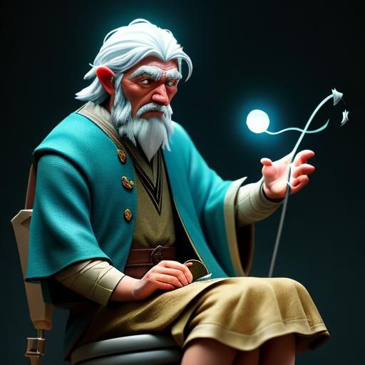 Wizard Casting Spell on Toilet: Professional Photography