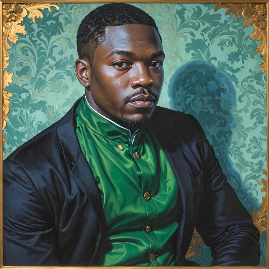 Abstract Portrait Inspired by Classical Masters