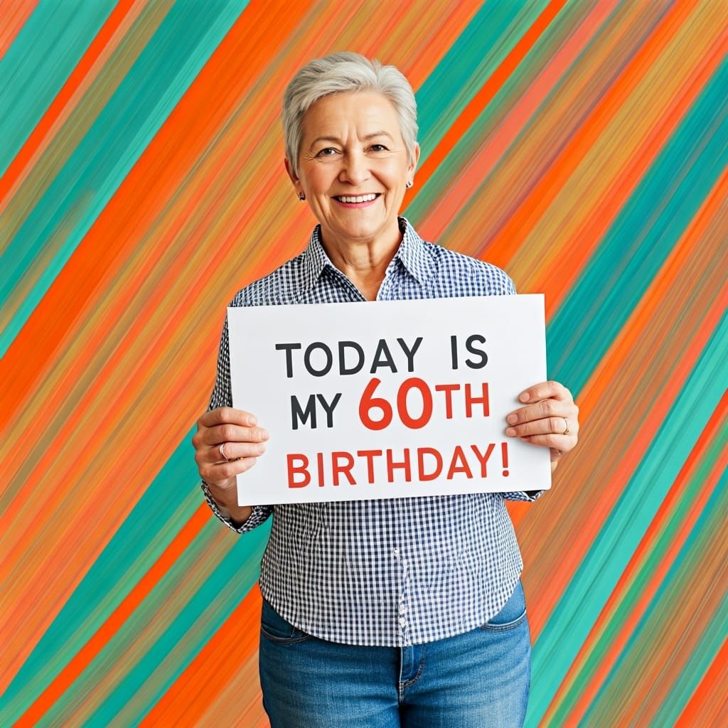 Happy 60th Birthday Celebration Image