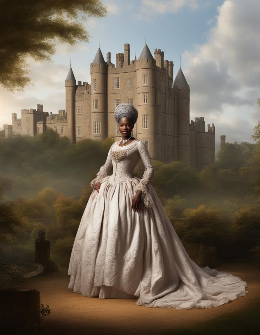 Queen Charlotte at a Castle in England