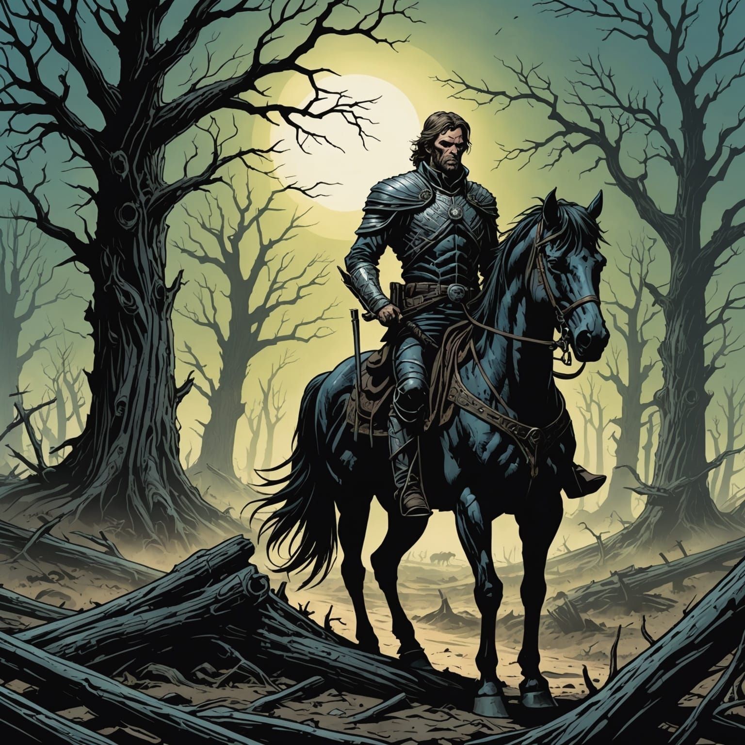 Famine Rides Through a Decaying Wasteland