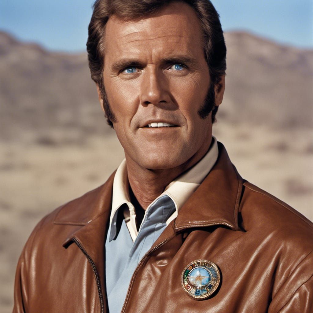 Lee Majors as the Six Million Dollar Man Portrait