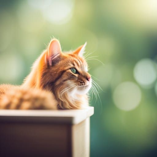Cat on Shelf: Professional Photography