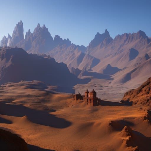 Fantastical Matte Painting in Deep Color