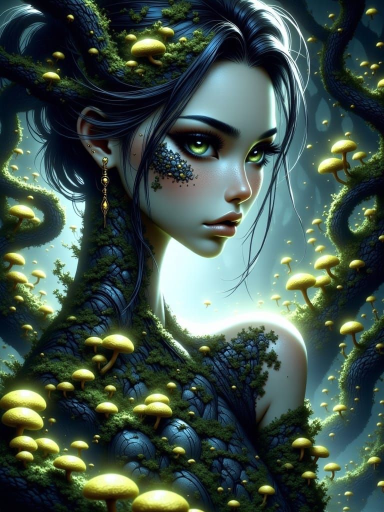 Ethereal Forest Spirit Tending Hidden Grove