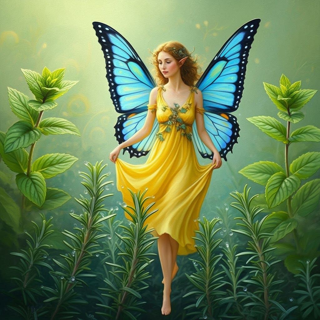 Fairy Steps Lightly: An Airy Oil Painting