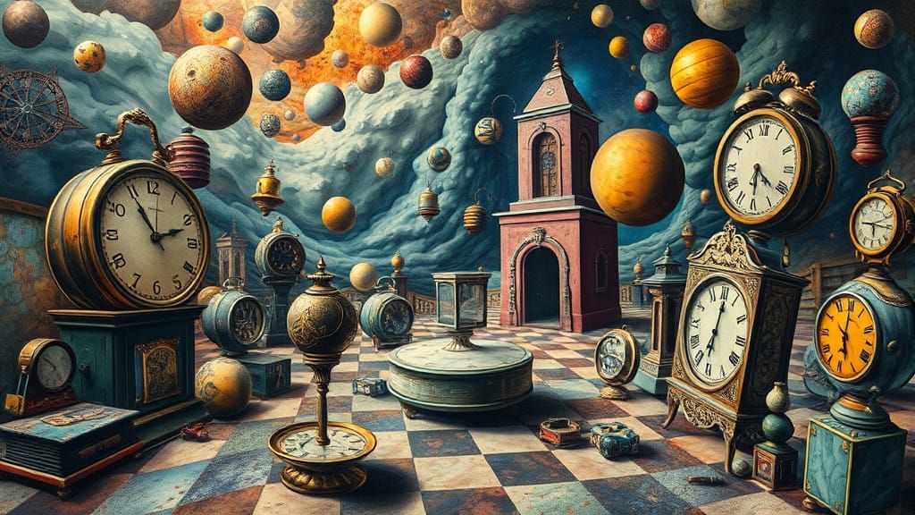 Dreamlike Surrealism with Melting Clocks and Impossible Geom...