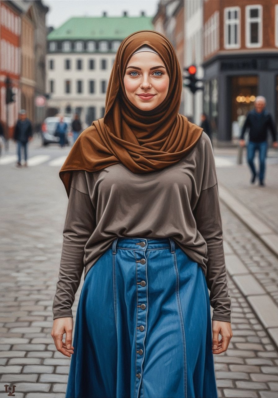 Danish Hijabi Woman Portrait in Copenhagen
