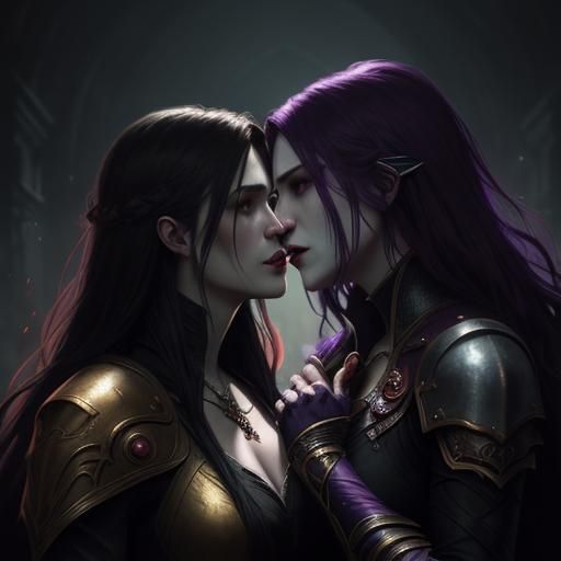 Vampire Kiss: Dark Fantasy Concept Art