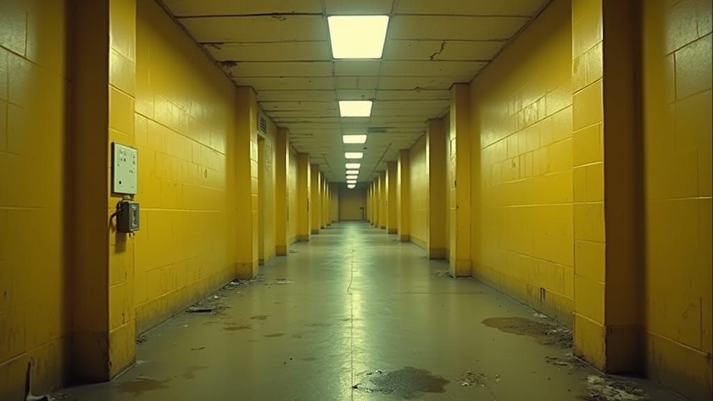 Eerie Backrooms: Liminal Space in Found Footage Style
