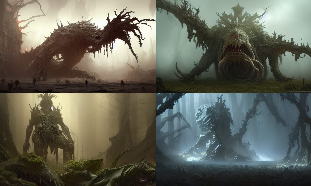Hyperdetailed Huggy Wuggy Concept Art in Fantasycore Style