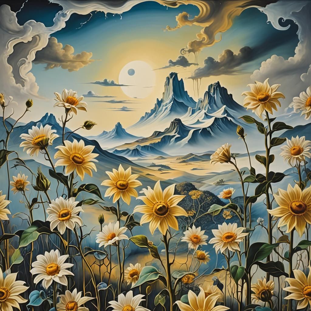 Surreal Summer Winds and Moonbeams, Dali Style