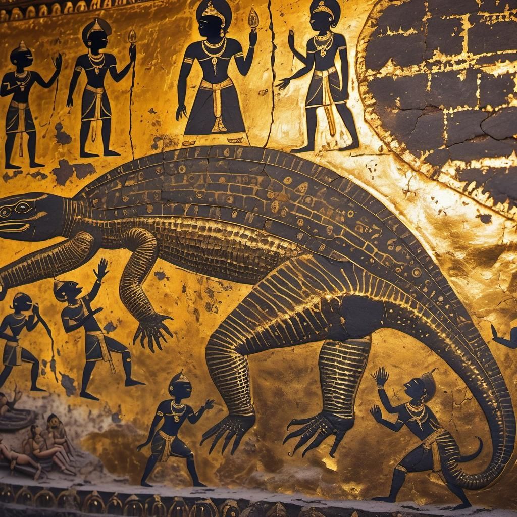 Golden Ajanta Spaceship Invasion: Detailed Photography