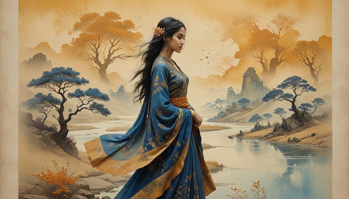 A whispered story in silk and shadow