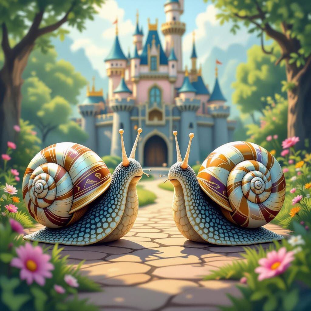 Snails Exchange Vows in Fairytale Ceremony
