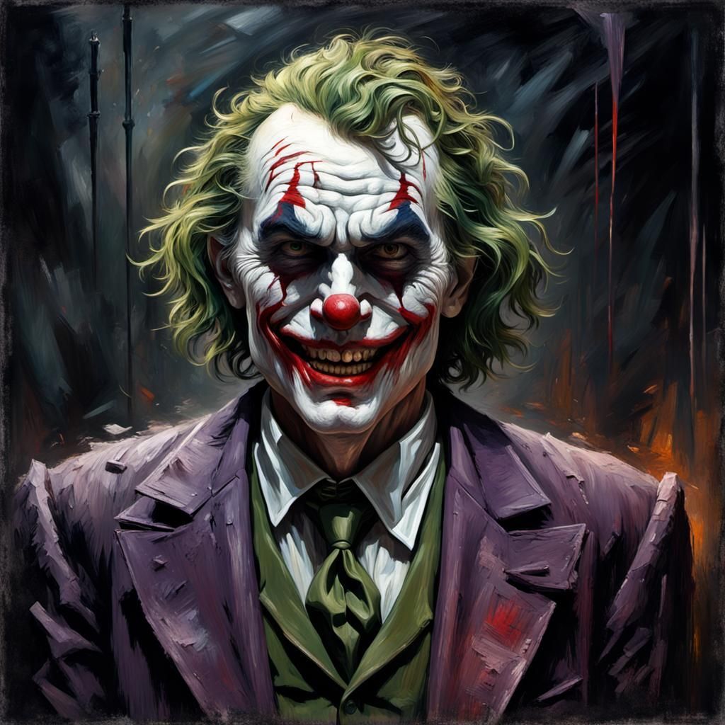 Grotesque Decaying Face in Gothic Horror Style