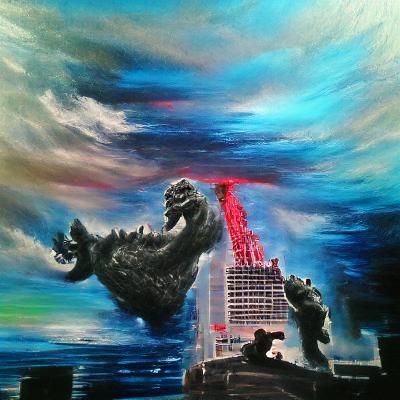 Godzilla vs. King Kong in 8K 3D Acrylic Art