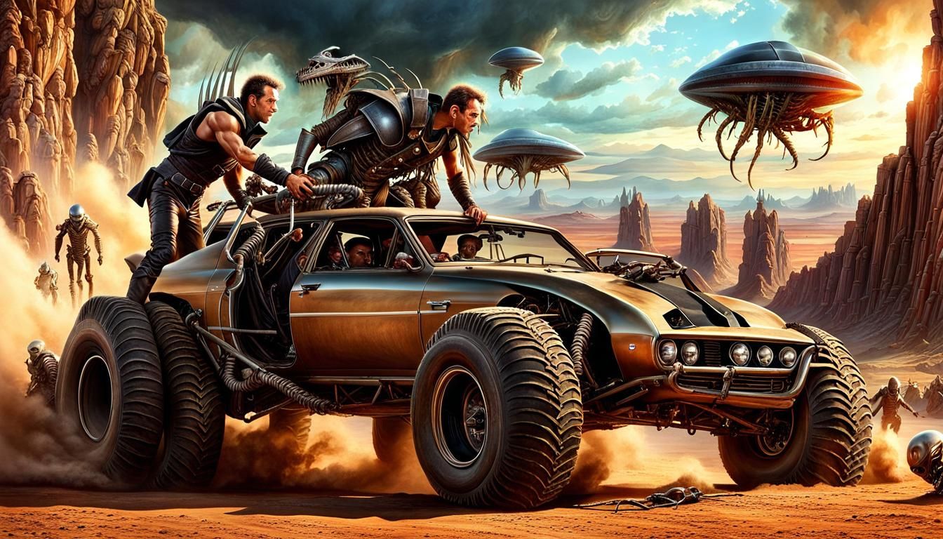 80s Mad Max vs. Aliens