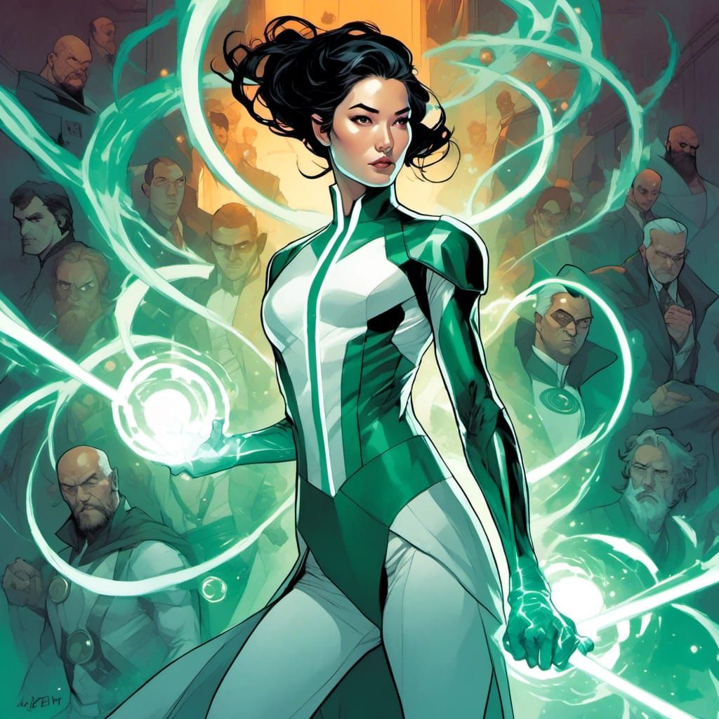 Liu Yifei as Doctor Light in Comic Style