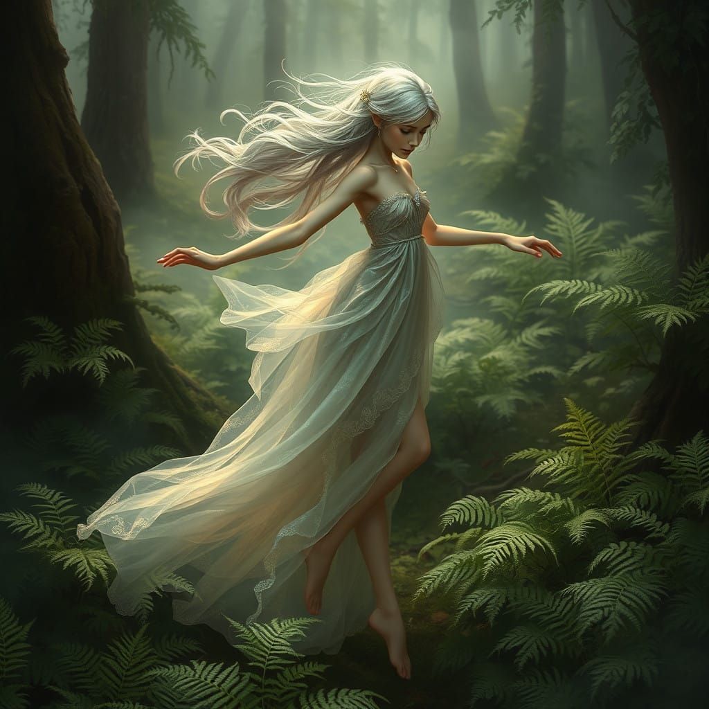 Fae Dancing Among the Ferns