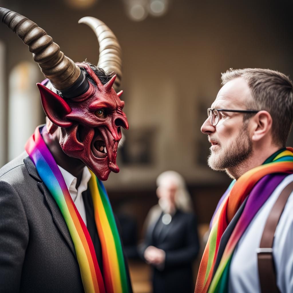 Demon and Vicar Chat: Professional Photography