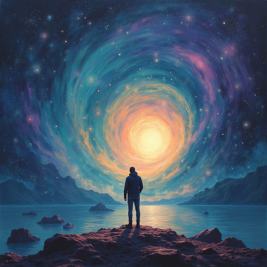 Figure in a Swirling Vortex of Numbers